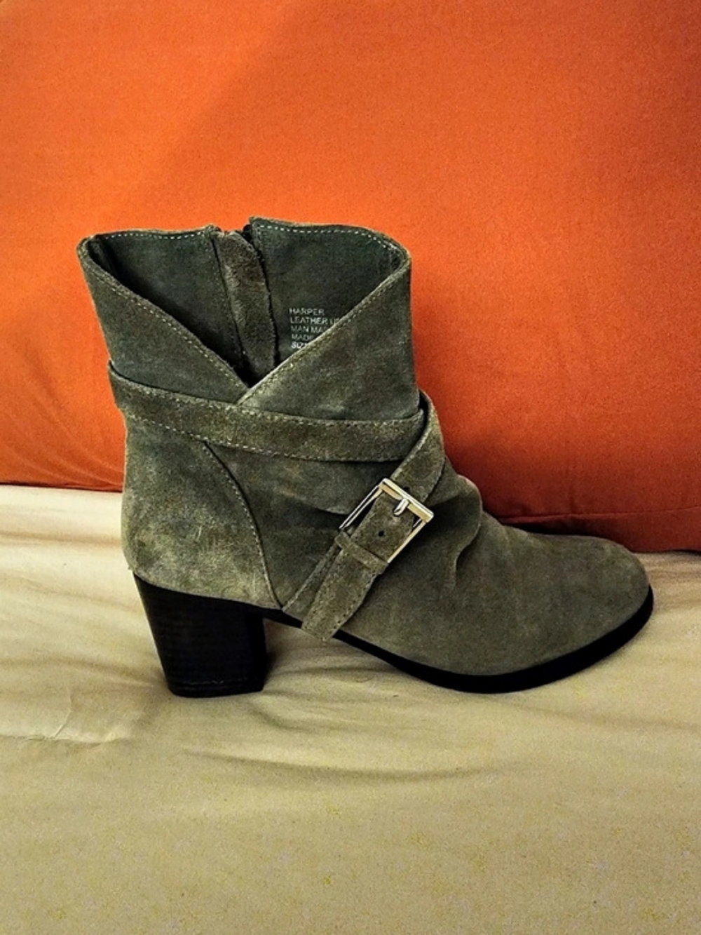 Rockport Harper Leather Ankle Boots Grey US 8.5 M